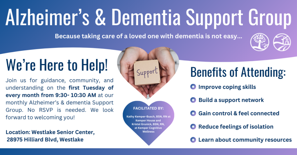 Support Group Flyer Westlake Senior Center