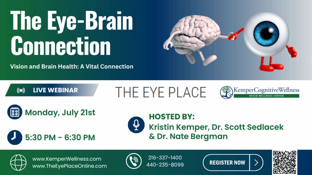 The Eye Brain Connection Webinar Graphic 1280 x 720 px
