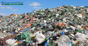 Microplastics with logo