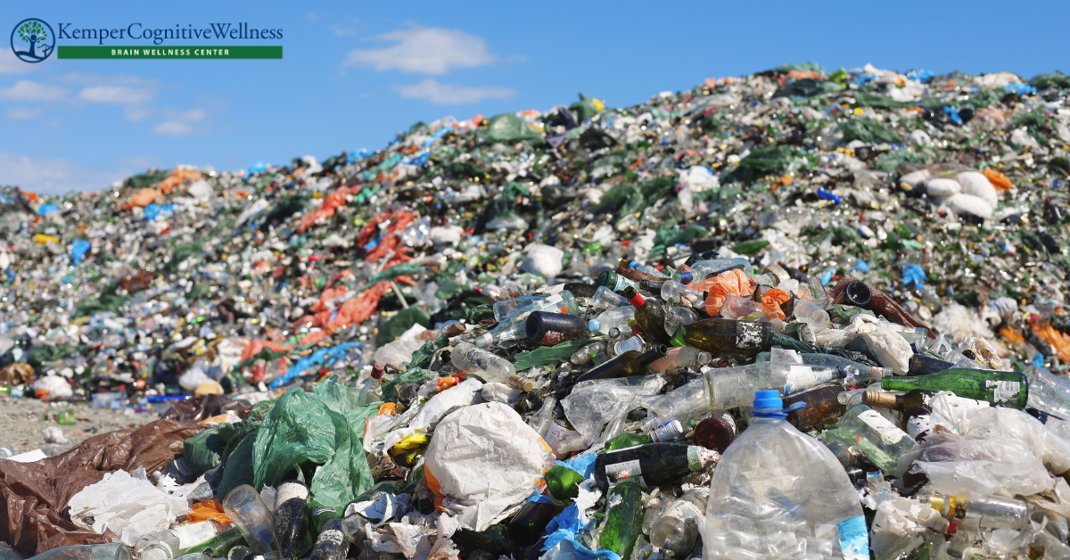 Microplastics with logo